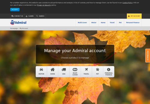 
                            1. Existing Customers - login to see your ... - Admiral Insurance