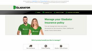 
                            1. Existing Customers - login to see your documents online | Gladiator ...