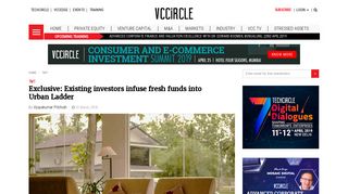 
                            12. Existing investors infuse fresh funds into Urban Ladder | VCCircle