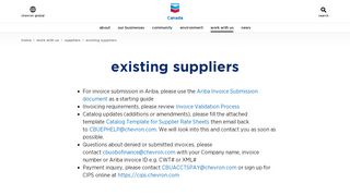 
                            4. Existing Suppliers — Canada.chevron.com