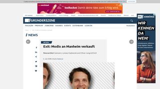 
                            12. Exit: Modix an Manheim verkauft | Gründerszene