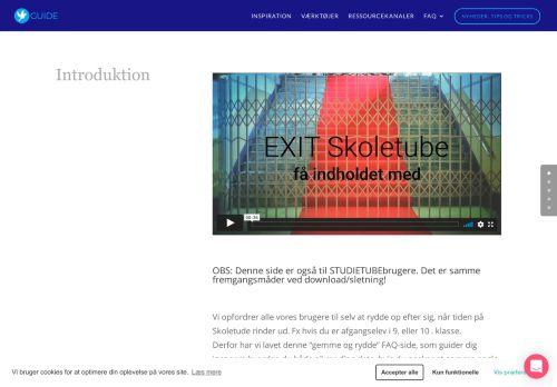 
                            2. Exit Skoletube - Skoletubeguide