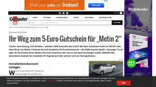 
                            8. Exklusiv für Heft-Leser: 5-Euro-Gutschein für Metin 2 - COMPUTER ...