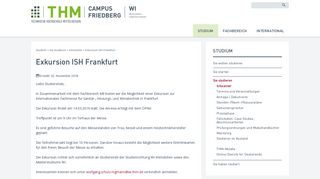 
                            11. Exkursion ISH Frankfurt - THM