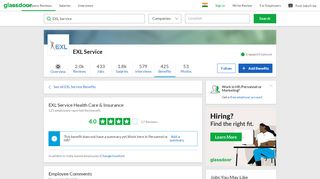 
                            11. EXL Service Employee Benefit: Health Care & Insurance | Glassdoor ...