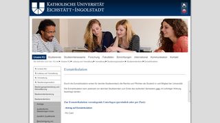 
                            1. Exmatrikulation - Katholische Universität Eichstätt-Ingolstadt