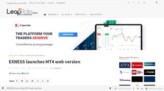 
                            8. EXNESS launches MT4 web version - LeapRate