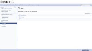 
                            8. Exodus: File List - GitHub Pages