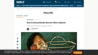 
                            9. Exopolitik : Das ist Deutschlands oberster Alien-Lobbyist - WELT