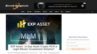 
                            10. EXP Asset Review: Is Exp Asset Crypto MLM a Legit Bitcoin ...