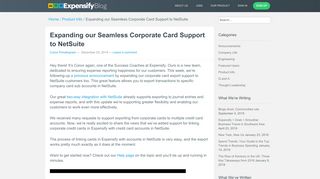 
                            13. Expanding our Seamless Corporate Card Support to NetSuite ...