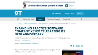 
                            4. Expanding practice software company Xeyex celebrating its fifth ...