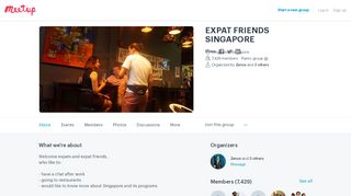 
                            10. EXPAT FRIENDS SINGAPORE (Singapore, Singapore) | Meetup