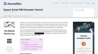 
                            13. Expect Script SSH Example Tutorial - JournalDev