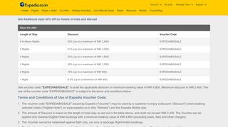 
                            5. Expedia 50 Coupon | Expedia.co.in