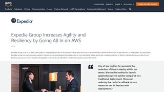 
                            11. Expedia Case Study – Amazon Web Services (AWS) - Amazon.com