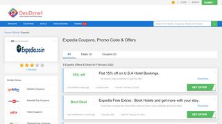 
                            9. Expedia Coupons, Promo code, Offers & Deals - February 2019