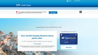 
                            12. Expedia Credit Card - Citi.com