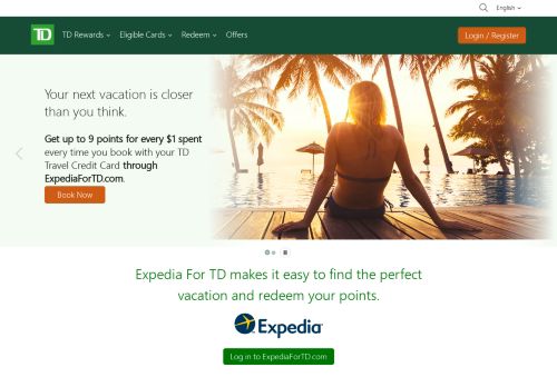 
                            8. Expedia For TD - TD Rewards