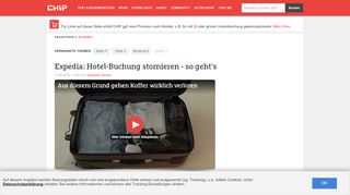 
                            1. Expedia: Hotel-Buchung stornieren - so geht's - CHIP