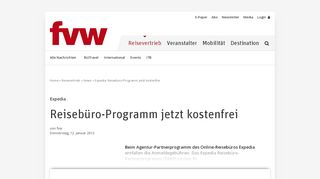 
                            10. Expedia: Reisebüro-Programm jetzt kostenfrei - FVW.de