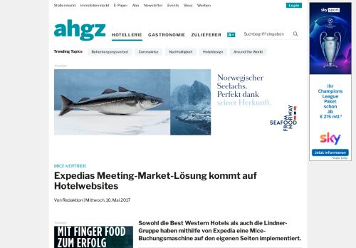 
                            5. Expedias Meeting-Market-Lösung kommt auf Hotelwebsites ... - AHGZ
