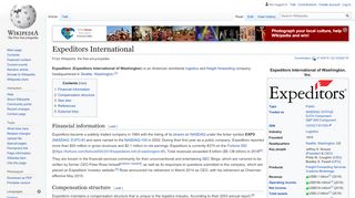 
                            8. Expeditors International - Wikipedia