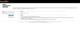 
                            1. Expeditors - Order Management Bookings Login