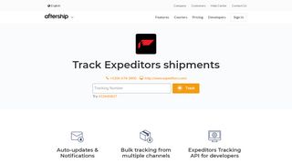 
                            7. Expeditors Tracking - AfterShip