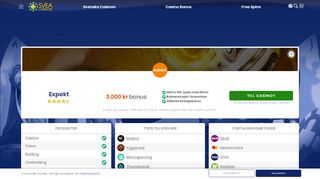 
                            6. Expekt Casino bonus – Allt om Expekt här! - Svea Casino