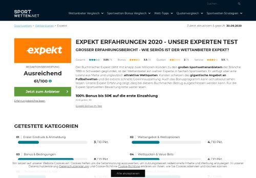 
                            13. Expekt Sportwetten Erfahrungen & Test 2019 | Expekt im Test