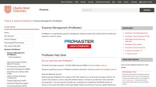 
                            12. Expense Management (ProMaster) - Finance