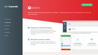 
                            10. Expensify & TSheets - Integration linking expenses to time sheets