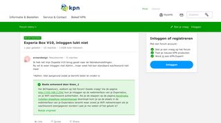 
                            5. Experia Box V10, inloggen lukt niet | KPN Community - KPN Forum