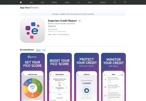 
                            13. Experian Credit Report & Score on the App Store - iTunes - Apple