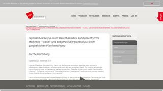 
                            5. Experian Marketing Suite: Datenbasiertes, kundenzentriertes ... - DDV