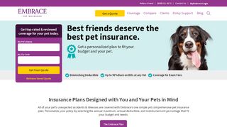 
                            11. Experience Better Pet Insurance | Embrace