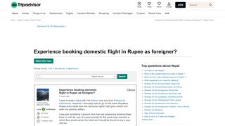 
                            12. Experience booking domestic flight in Rupee as foreigner? - Nepal ...