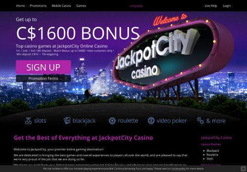 
                            6. Experience the Best Online Casino Action with JackpotCity