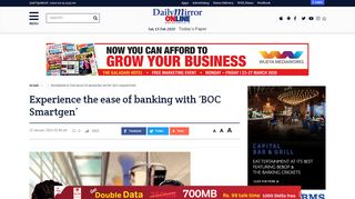 
                            10. Experience the ease of banking with 'BOC Smartgen' - Daily Mirror ...