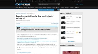 
                            10. Experience with Franzis' Sharpen Projects software?: Retouching ...