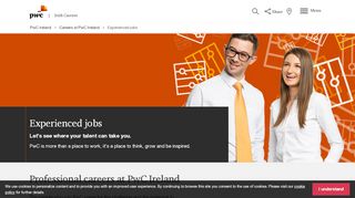 
                            1. Experienced jobs — Careers | PwC Ireland