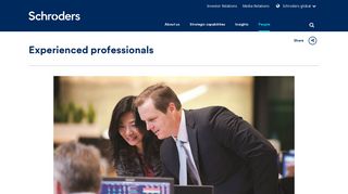 
                            5. Experienced professionals - Schroders global - Schroders