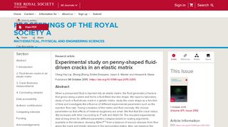 
                            7. Experimental study on penny-shaped fluid-driven cracks in an elastic ...