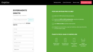 
                            8. Experimente o ChefsClub. Comece seu mês grátis hoje mesmo.