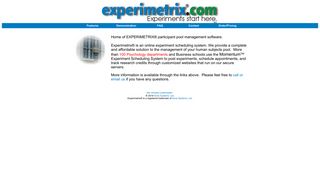 
                            2. Experimetrix