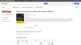 
                            7. Expert One-on-One Visual Basic .NET Business Objects