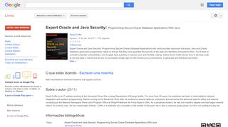 
                            7. Expert Oracle and Java Security: Programming Secure Oracle Database ...