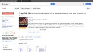 
                            8. Expert PHP 5 Tools: Proven Enterprise Development Tools and Best ...