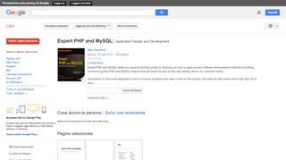 
                            8. Expert PHP and MySQL: Application Design and Development - Risultati da Google Libri